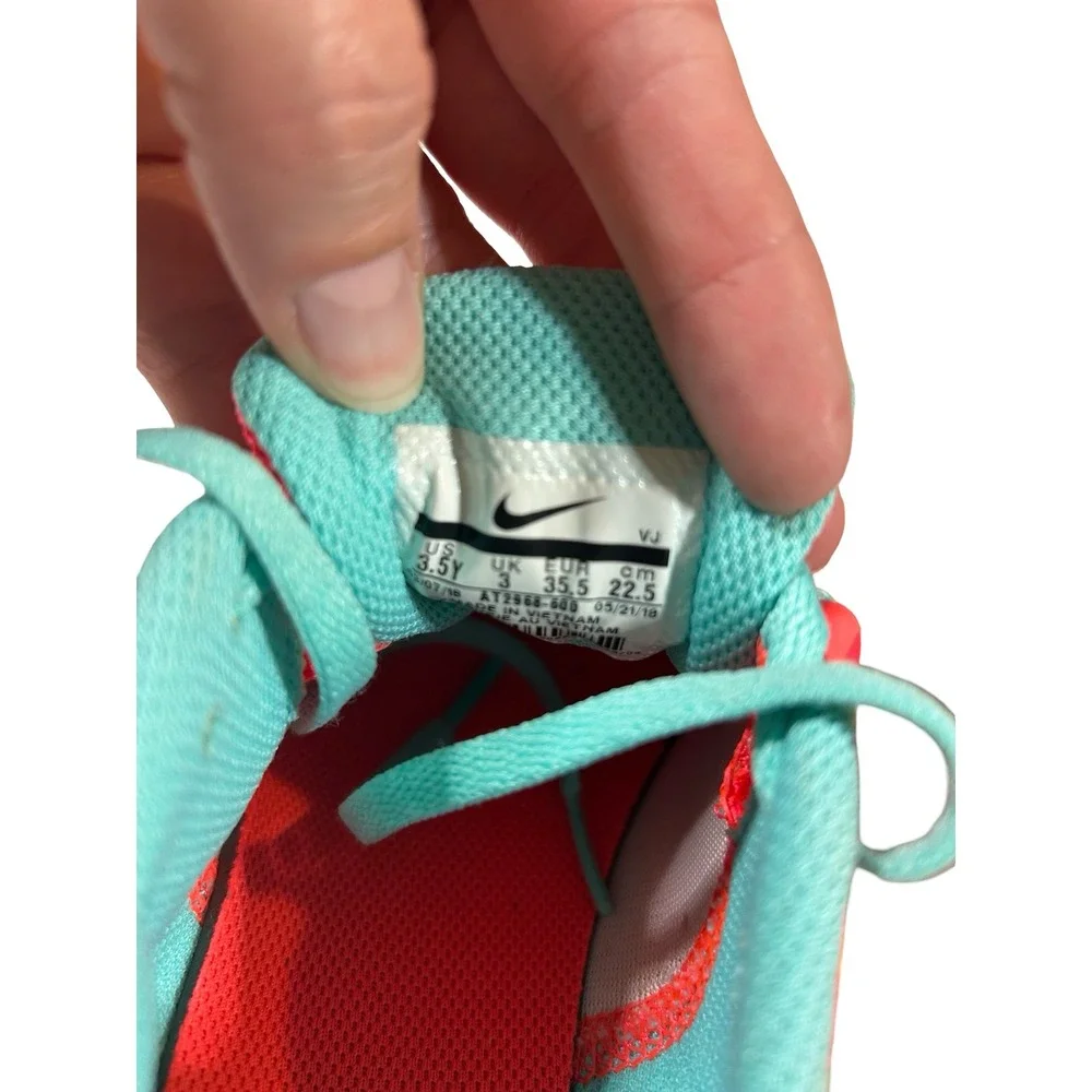 Nike Downshifter 8 Kids Running Shoes Hyper Crimson Teal AT2968-600 Size 3.5Y